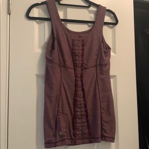 Lululemon ruffle back tank top size 8
